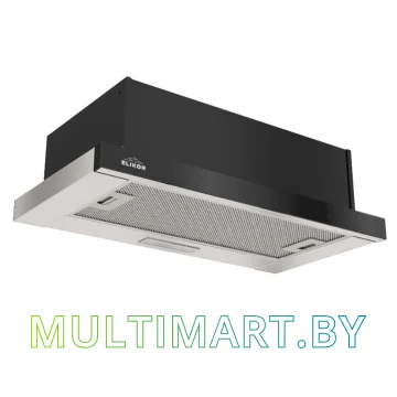 Вытяжка Elikor Интегра Glass 60Н-400-В2Д (нержавеющая сталь/черное стекло)